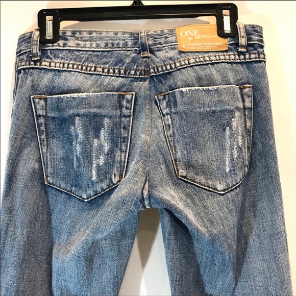 One x One Teaspoon Trashed Free Bird Skinny Jean - Picture 8 of 9